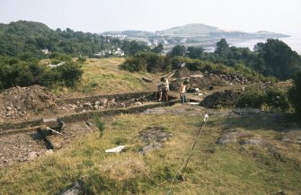 Copy of colour slide showing detail of vitrified fort, Mote of Mark, Kirkcudbright - general view of excavations from west
NMRS Survey of Private Collection
Digital Image only