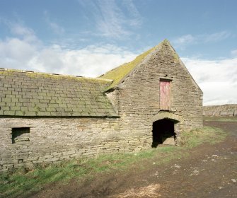 View of arched entrance at North end of East range from South East.
Digital image of D 23962 CN