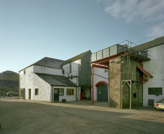 View from N of main production block of distillery, including Still House, Mash House, Mill House and Tun Room
Digital image of C 64588 CN