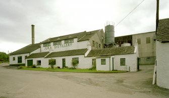 Jura Distillery
General view from NE of main block of distillery, containing Still House, with offices in foreground
Digital image of D 61224 CN