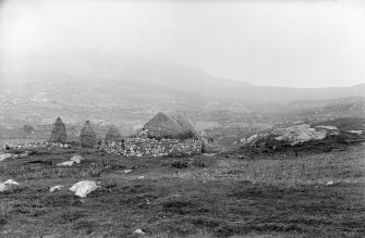 Barra, Glenlots.
General view of blackhouses.
