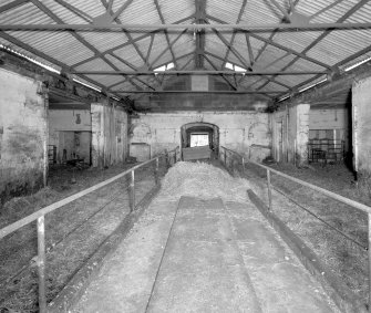 Interior 
View from E showing Home Farm, byre
Digital image of D/2566