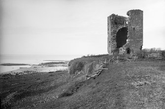 Arran, Kildonan Castle.
General view from North East.
