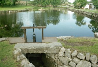 View of pond and sluice.
Digital image of B 15243 CN.