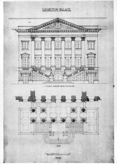 Photographic copy of front elevation and plan.
Digital image of LAD/18/220 P.