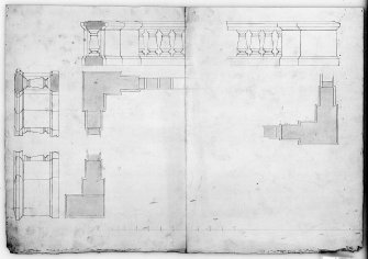 Photographic copy of designs for terrace wall.
Digital image of LAD 18/102 P.