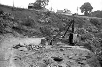 View of crane at W G Patterson & Co quarry looking north
Digital image of B 9495/18
