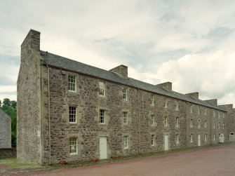 View from ENE of NE side of Wee Row, which has been converted into a Youth Hostel