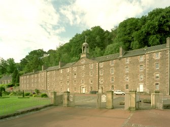 General view from S of SW side of New Buildings