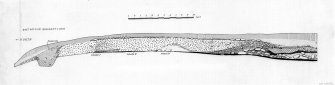 Excavation drawing of East section quadrant I (NW) of Mote of Urr.