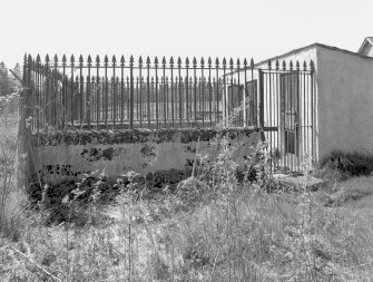 Dog kennel (with tall railings all round exercise yard), view from E
Digital image of D/31679