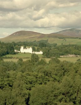 Blair Castle.
General view from North-West.
Digital image of B 536 CN.