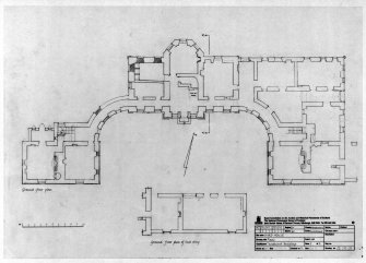 Wardhouse, Home farm and stable block. Digital image of ground-floor plans.
