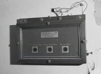 Third floor, detail of bell indicator panel
Digital image of A/34819