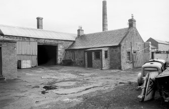 View from NW showing N and W fronts of offices