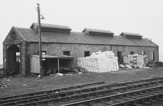 View from SSE showing SSW and ESE fronts and roof ventilators