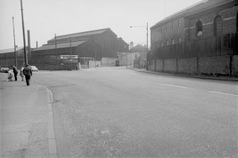 View from NNW showing works at junction of Duke Street and Shettleston Road