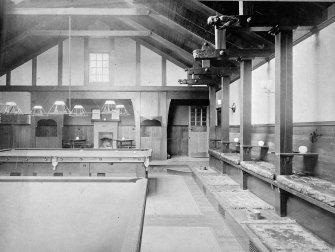 Photographic view of billiard room, probably taken on completion.
Signed 'Annan 14157'.