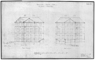 Digital image of East and West elevations of Melville House.
Survey by Reginald Fairlie, 7 Ainslie Place, Edinburgh.