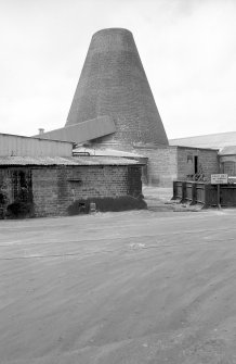 View from SSW showing glass cone and works buildings