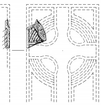 Face and side panel of cross-slab fragment, Kirriemuir no.16.
