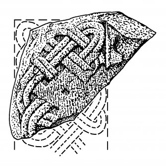 Fragment of Kirriemuir cross-slab (no 13).

