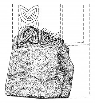 Fragment of cross-slab, Kirriemuir no.10.

