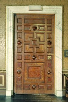 Detail of door with marble architrave in the first floor drawing room of Newbattle Abbey House, Midlothian.
Digital image of C 54060 CN.