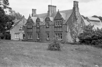 View from NW of stables with swimming pool in left background
Digital image of SU/244/13