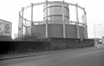 View from ESE showing gasholders