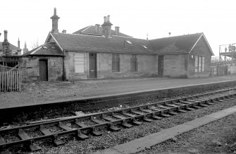 View from N showing NW and NE fronts of station offices