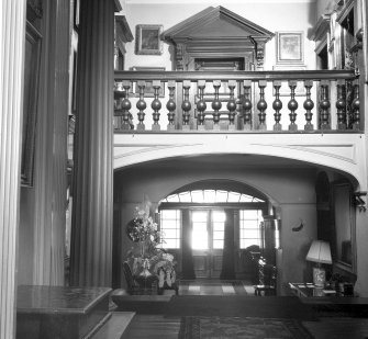 Interior view of the entrance hall looking westwards towards the door.
Digital image of B 38772.