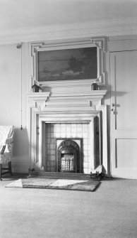 Interior.
View of second floor room fireplace with seascape overmantel.
Digital image of B 38796.