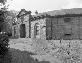 View of entrance to the stables.
Digital image of ED 1924.