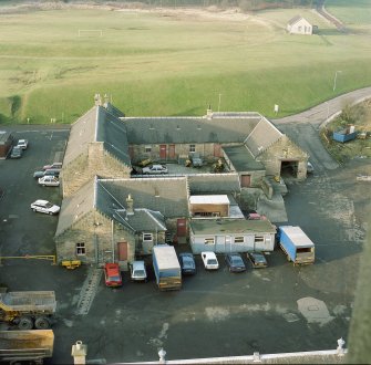 View of workshops from clock tower roof
