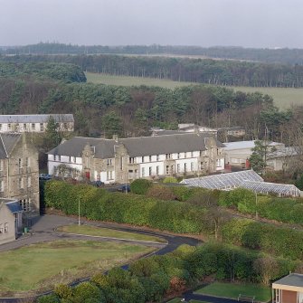 View of Clachan House, from clock tower roof, to S
