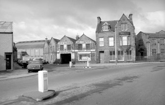 View from ESE showing ESE and SSE fronts of store block