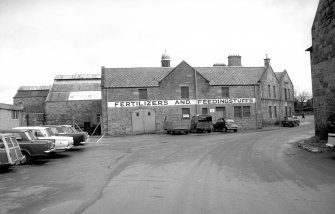 View from SSW showing SSW and SSE fronts of store block