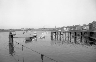 View from WSW showing wooden jetty