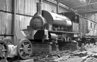 Interior
View showing NCB locomotive no 13 in goods shed