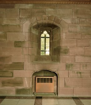 Interior -detail of arched window with niche below in N wall
Digital image of C 17692 CN