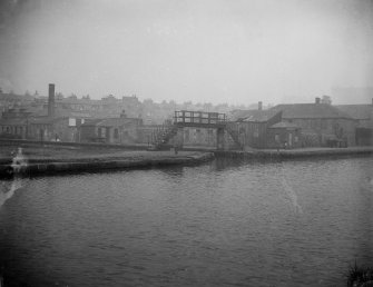 Edinburgh, Union Canal.
General view of canal showing basin and overbridge.
