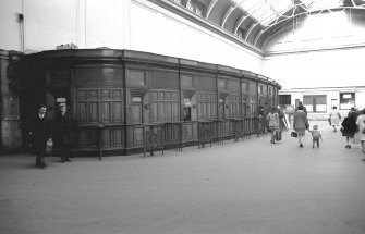 Interior 
View from SSE showing booking hall and offices