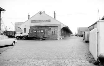 View from WNW showing WNW and SSW fronts of main platform building