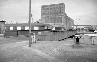 View from S showing ESE front of bridge with graneries in background