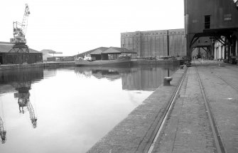 General view showing E end of dock with part of granaries in background