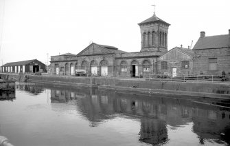 View from SSE showing SSW and ESE fronts of pumping station