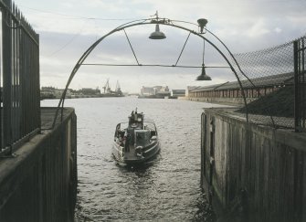 View from ESE showing ferry approaching terminal