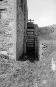 View from S showing water wheel