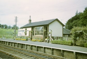 View from ENE showing NE and SE fronts of up platform building